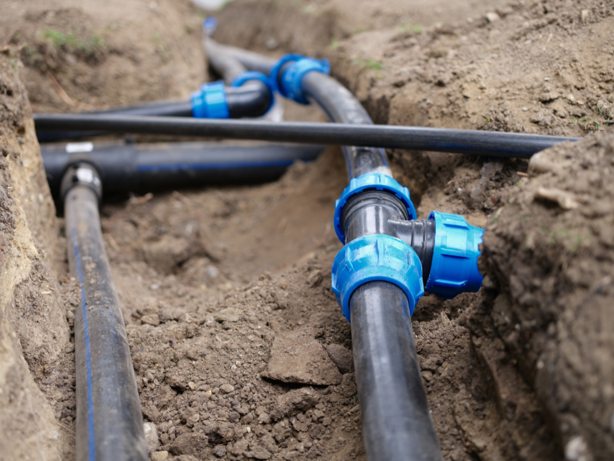 McCandless Plumbing & Excavation prepares new water lines for irrigation or plumbing using safe, careful installation methods.