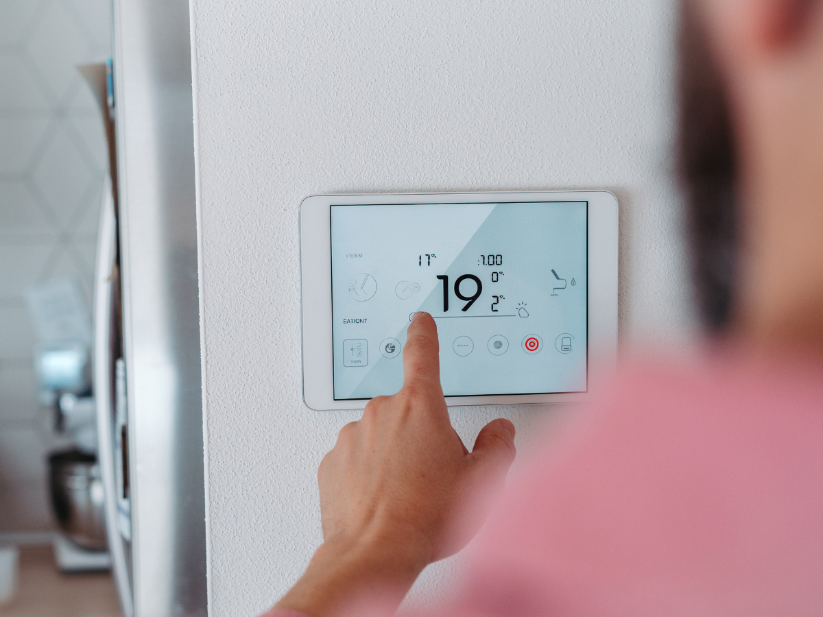 Comfort is restored with McCandless Plumbing & Excavation&mdash;thermostat set to 19&deg;C after sewer or excavation repairs.