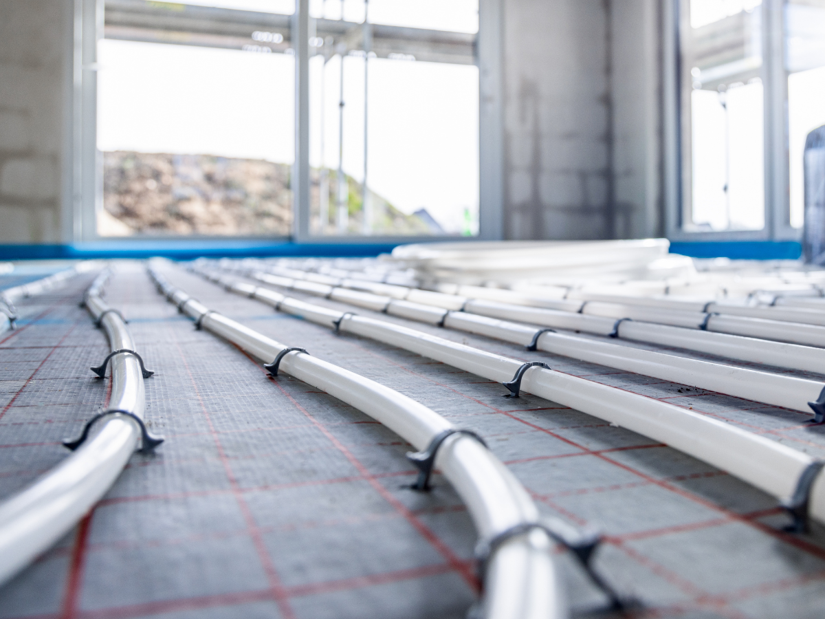 McCandless Plumbing & Excavation installs underfloor heating pipes, working together with building and excavation projects.