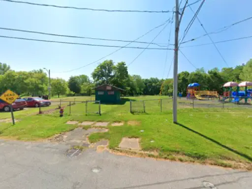 McCandless Plumbing & Excavation improved the park area, shown by new utility wires and a neat, welcoming space.