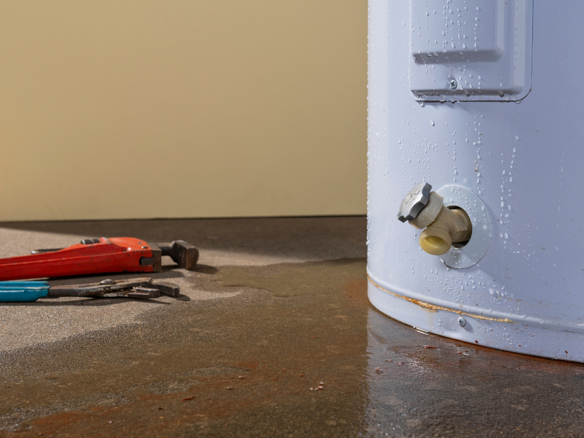 A leak needs help from McCandless Plumbing & Excavation for water heater, sewer, or septic system repairs.