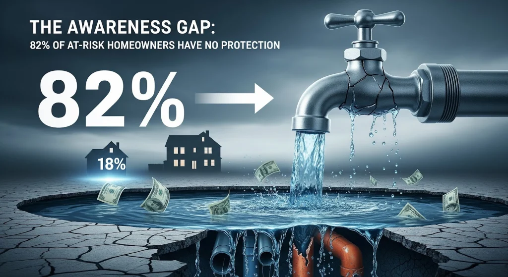 Most at-risk homeowners lack protection, showing a big need for help. McCandless Plumbing & Excavation can assist.
