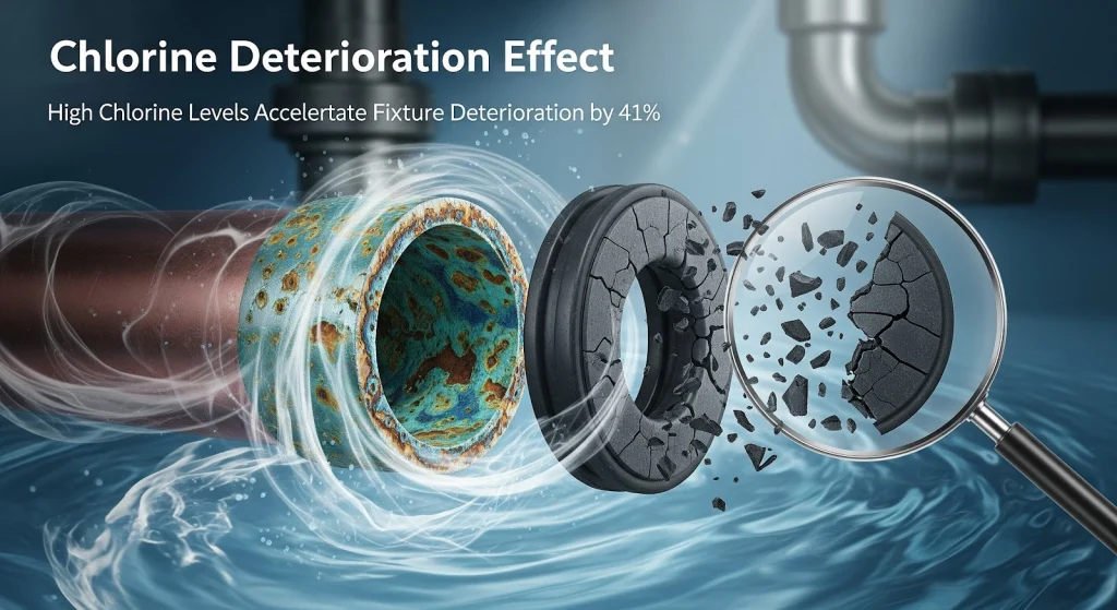 High chlorine causes pipes and gaskets to wear out faster—McCandless Plumbing & Excavation can help reduce damage.