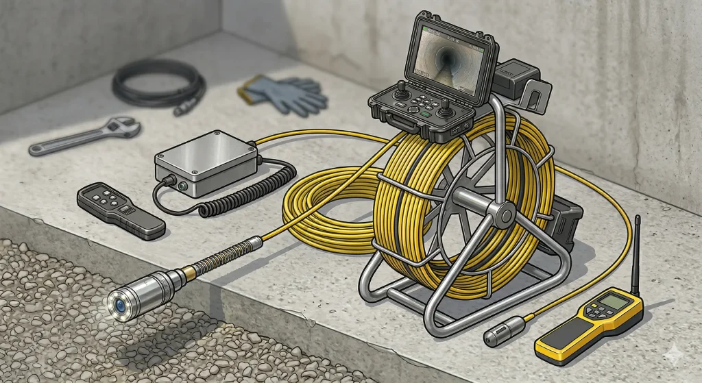 McCandless Plumbing & Excavation uses a camera system to inspect pipes, showing real-time pipe images to help fix problems.