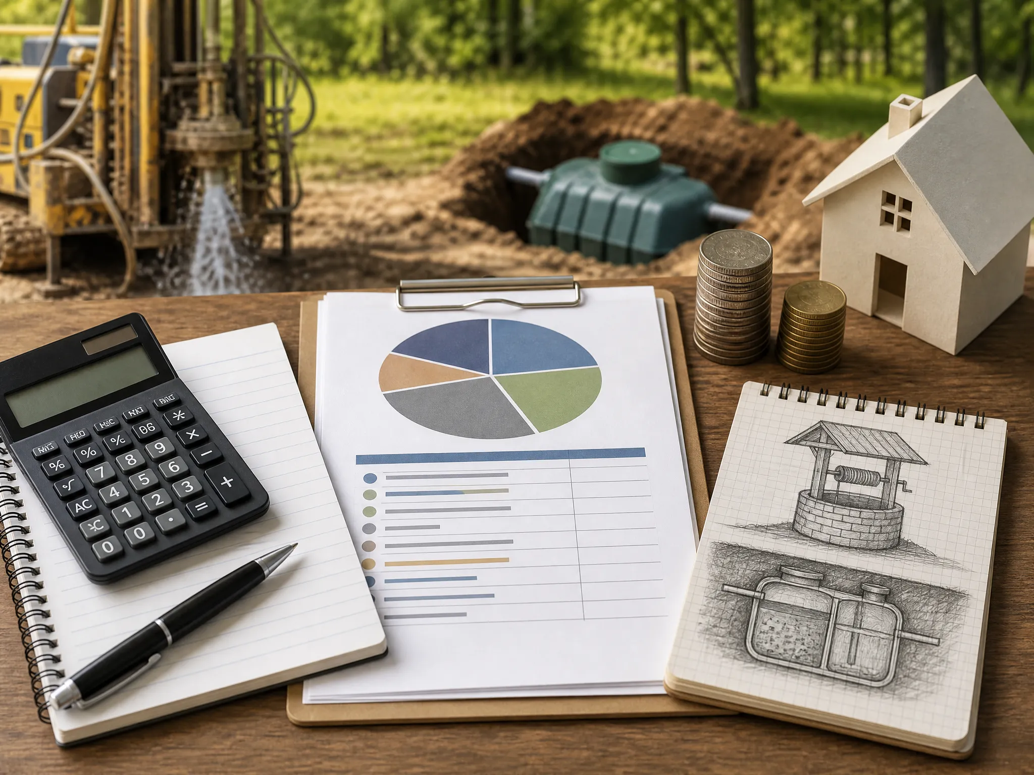 McCandless Plumbing & Excavation helps plan costs and work for well or septic system projects at homes.