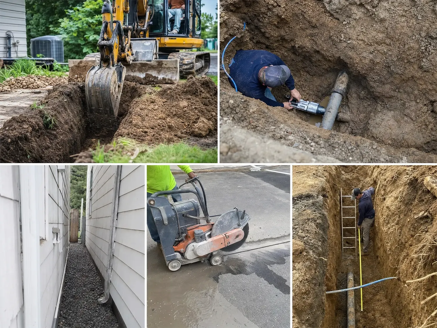 McCandless Plumbing & Excavation team works to repair and replace sewer lines to keep homes safe and problem-free.