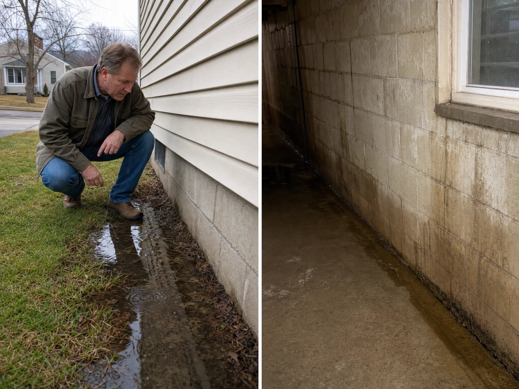 McCandless Plumbing & Excavation helps fix water leaks near your home and stops wet walls in your basement.